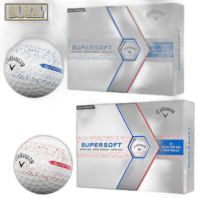 日本直邮Callaway SUPER SOFT SPLATTER 360 软飞溅高尔夫球 1 打