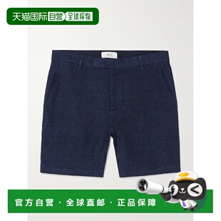 香港直邮潮奢 直筒亚麻青年布百慕大短裤 男士 MPSH 1h可退