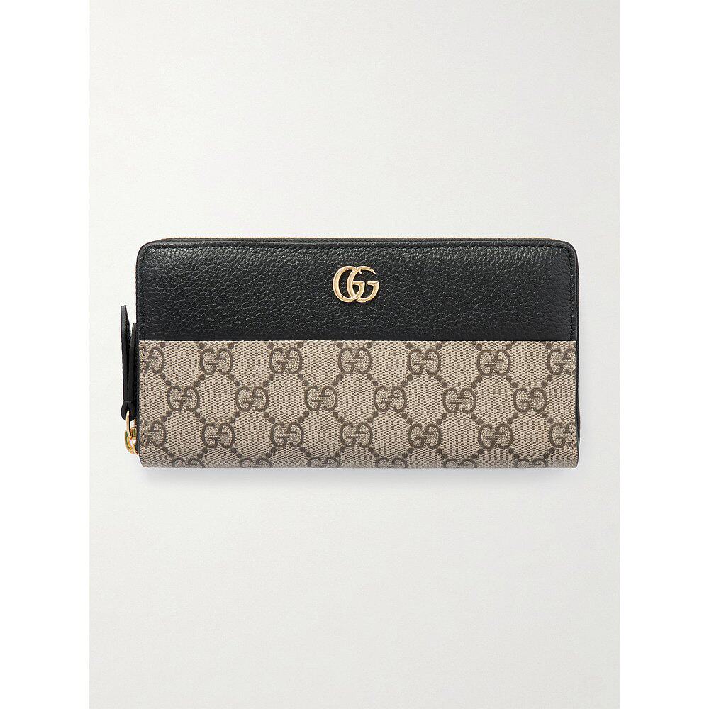 Gucci 古驰 女士 GG Marmont系列双色全拉链钱包 456117AAE5E