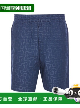 香港直邮GIVENCHY 男士短裤 BM51J75YCC063 CO 蓝色休闲裤