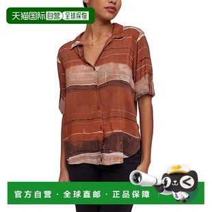 美国奥莱直发新款 红色 Dahl卡普里纽扣 自营Bella