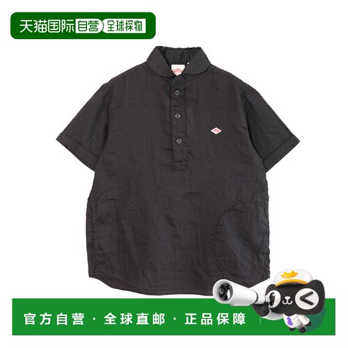日本直邮DANTON ROUND COLLAR PO SHIRT男士上衣纽扣衬衫短袖圆领