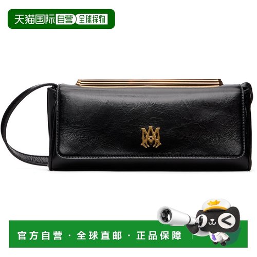 1h可退 香港直邮潮奢 AMIRI 女士 黑色 MA 手拿包 AWBGCH1005