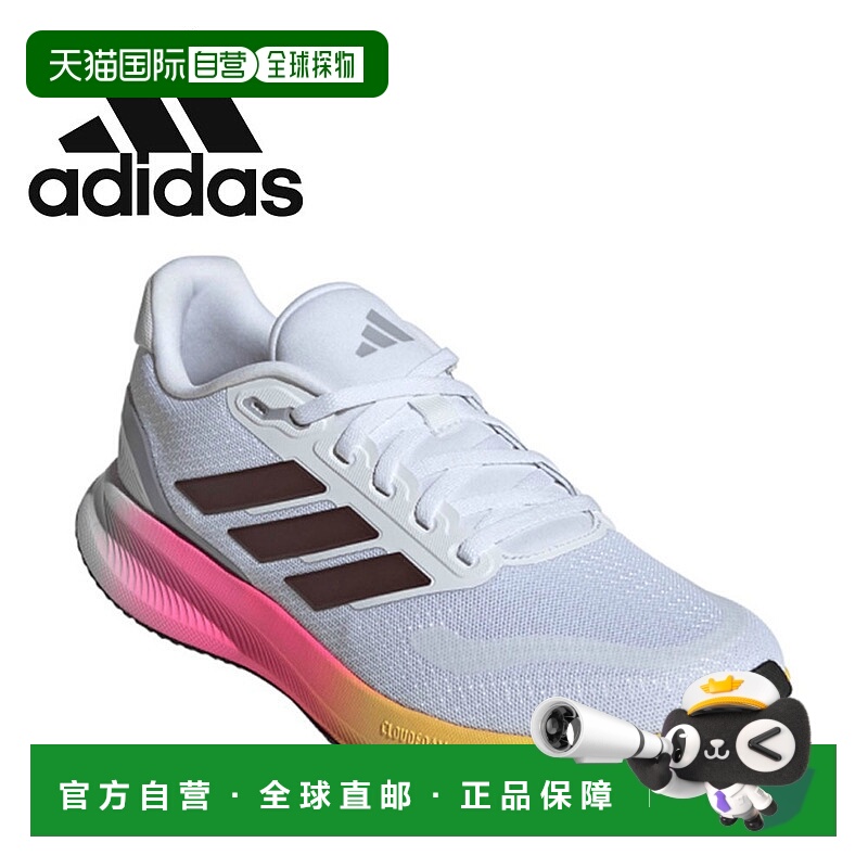 日本直邮阿迪达斯女士跑鞋网眼鞋面常规版型轻便 Runfalcon 5 IE0