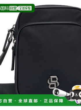 1h可退 香港直邮潮奢 BOSS 波士 男士 黑色 Double B Monogram Re