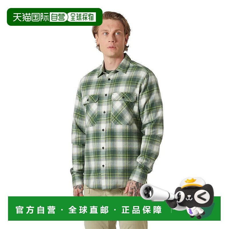 香港直邮HELLY HANSEN Lokka 有机法兰绒长袖衬衫 男士海丽汉森