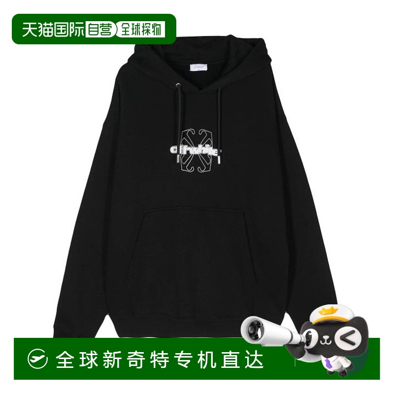 韩国直邮OFF WHITE24FW连帽衫 连帽卫衣男OMBB085F24FLE00M 1001B