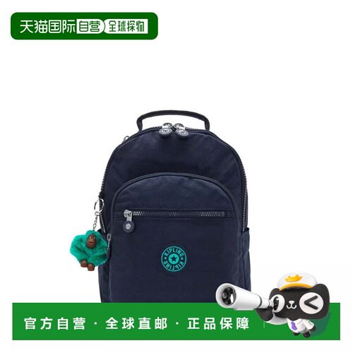 自营Kipling Seoul Small Tablet Backpack - blue green block