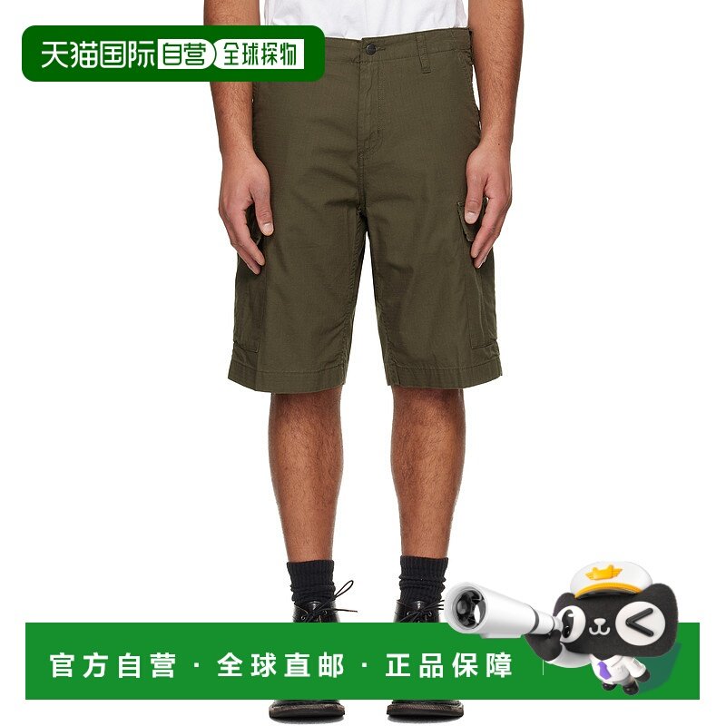1h可退 香港直邮潮奢 CARHARTT WIP 男士 卡其色 Regular 工装短