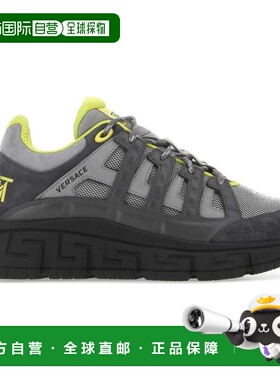1h可退 香港直邮versace 范思哲 男士 徽标低帮运动鞋 DSU80941A0