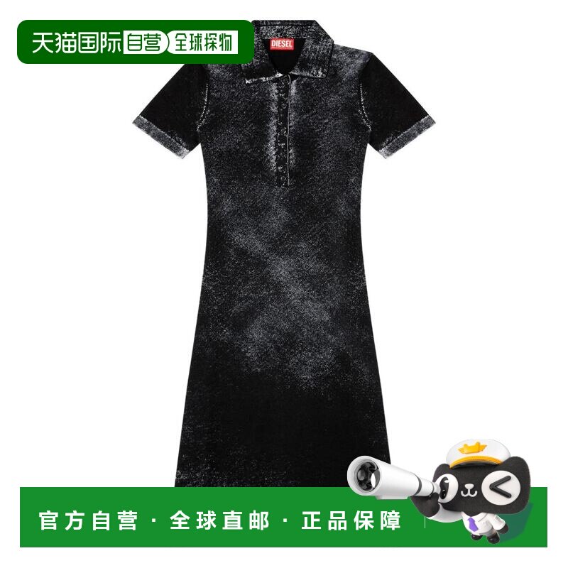 1h可退 香港直邮DIESEL 女士连衣裙 A218350BKCB9XX CO 黑色 短袖图片