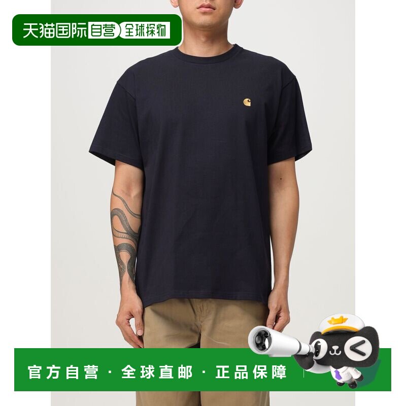 香港直邮CARHARTT WIP 男士T恤 I02639100HXX CO 蓝色 S/S Chase图片