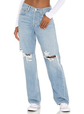 潮奢 GRLFRND 女士 Bella 低腰男友风长裤 GF45309711694