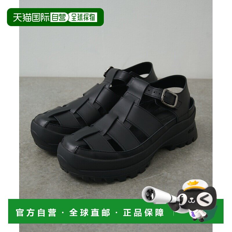 日本直邮PADRONE男款牛革GURKHA风格凉鞋 Vibram XS TREK橡胶底 1
