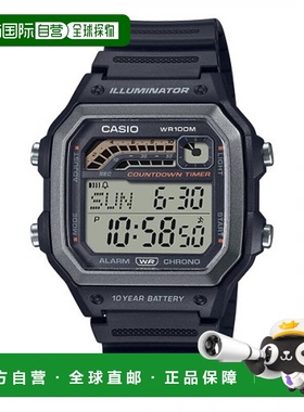 韩国直邮CASIO 日腕表卡西欧手表WS-1600H-1AVDF