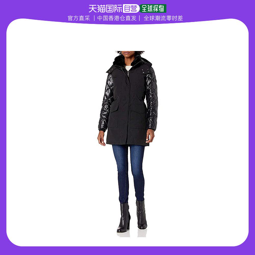 香港直邮潮奢 calvin klein 女士polyfill anorack 女士前拉链大