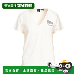 品高 女士 T恤 1h可退 舒适时尚 Pinko beige米色 香港直邮潮奢