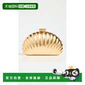 香港直邮Simkhai 女士 Monet 1h可退 贝壳形状手包 metal金属色