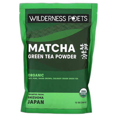 香港直邮Wilderness Poets LLC,有机抹茶绿茶粉，12 盎司（340 克
