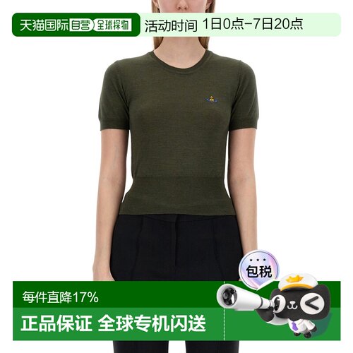 香港直邮Vivienne Westwood 带标识针织衫 1803002QY001AM411 女