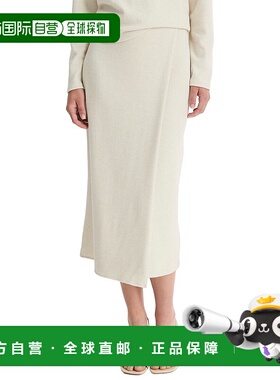 自营Vince Cozy Wrap Skirt - white 美国奥莱直发半身裙包臀裙
