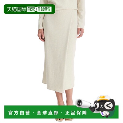 自营Vince Cozy Wrap Skirt - white 美国奥莱直发半身裙包臀裙