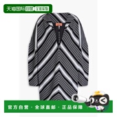 香港直邮MISSONI 领迷你连衣裙 米索尼 大袖 1h可退 女士 深 DS2