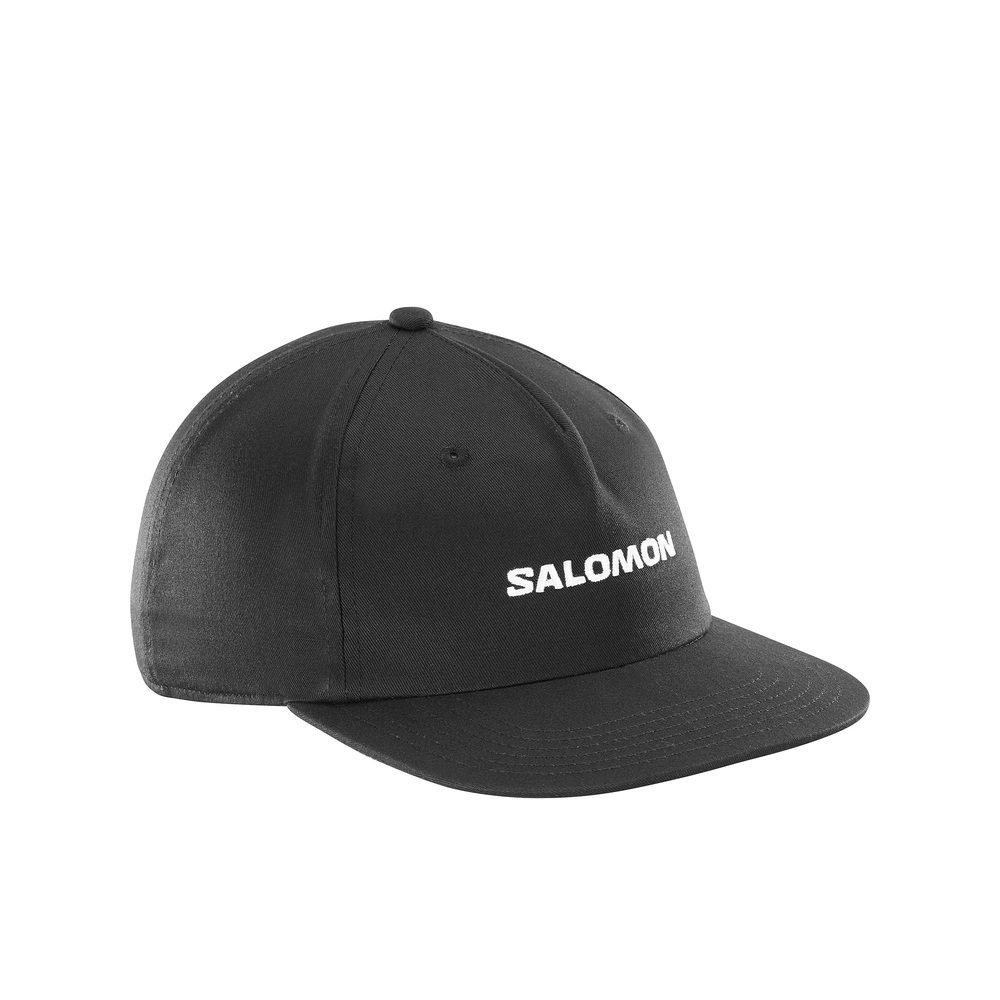 香港直邮SALOMON 男士帽子 LC2682900DEEP SS2026 黑色 CAP鸭舌帽
