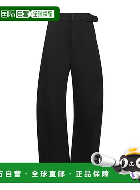 香港直邮LEMAIRE 女士休闲裤 PA326LD1055BK999 SS2025 黑色