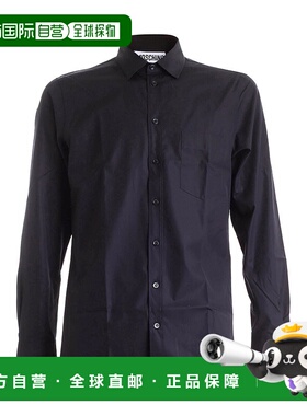 1h可退 香港直邮MOSCHINO 男士衬衫 021952350555 AW2020 黑色 Pi