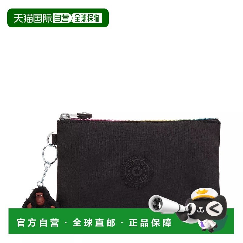 自营Kipling Viv Pouch - black rz 美国奥莱直发手拿包