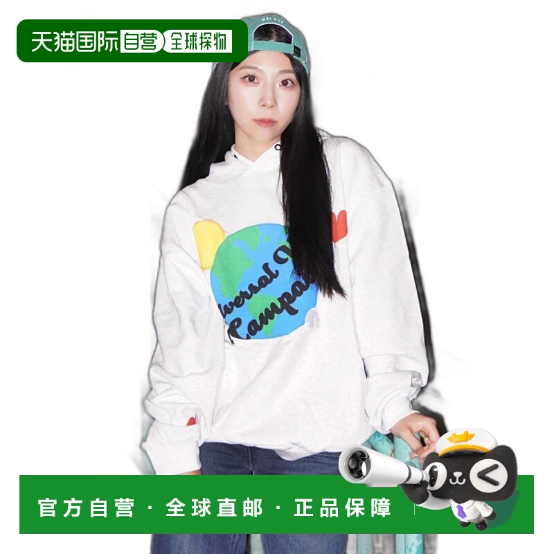 韩国直邮GLACK 男士连帽衫GHD010MW纯棉休闲时尚潮流百搭 高级感