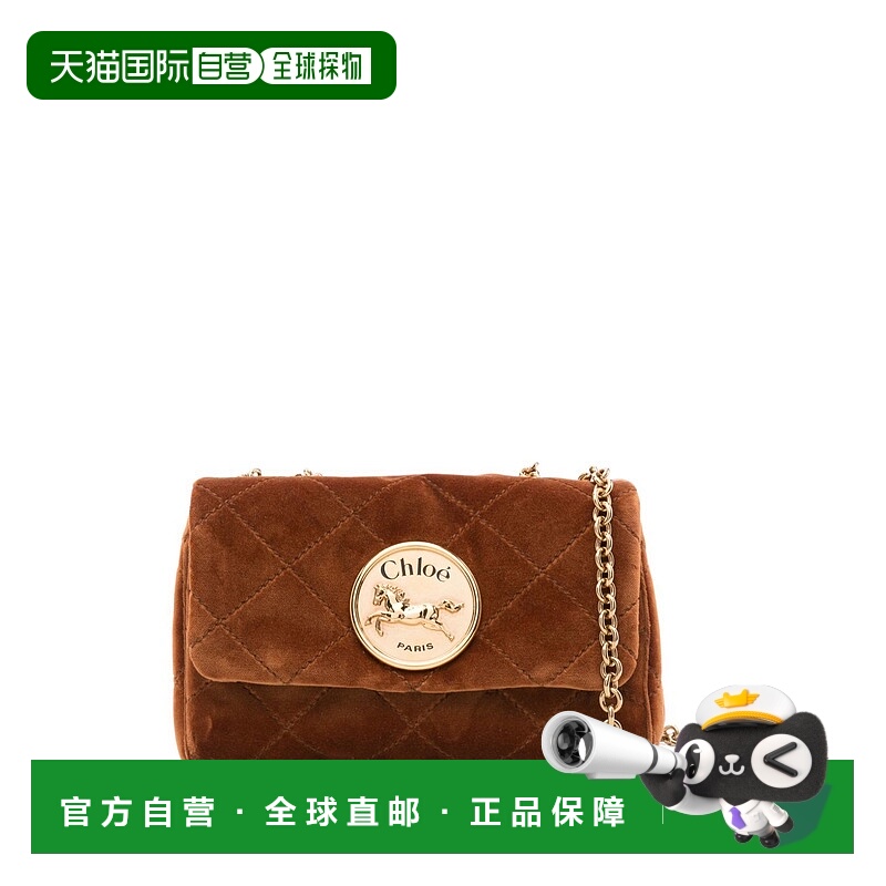 1h可退 香港直邮潮奢 Chloe 蔻依 女士 Chloe Bags 棕色单肩包 25