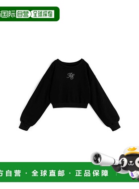 日本直邮日潮 GRL水钻logo卫衣上衣sm354