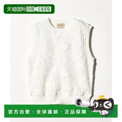 日本直邮UNITED ARROWS 刺绣花卉网纱背心