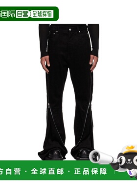 香港直邮RICK OWENS 男士休闲裤 RU02E1343MLC909 AW2025 黑色