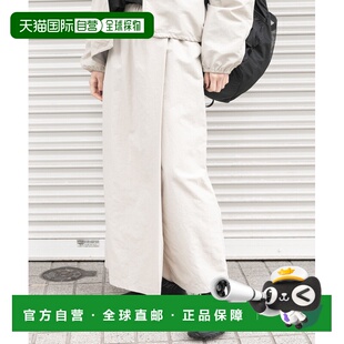 1h可退 日本直邮EKAL女装『UR TECH』尼龙塔夫绸仿绑带裙 宽松透