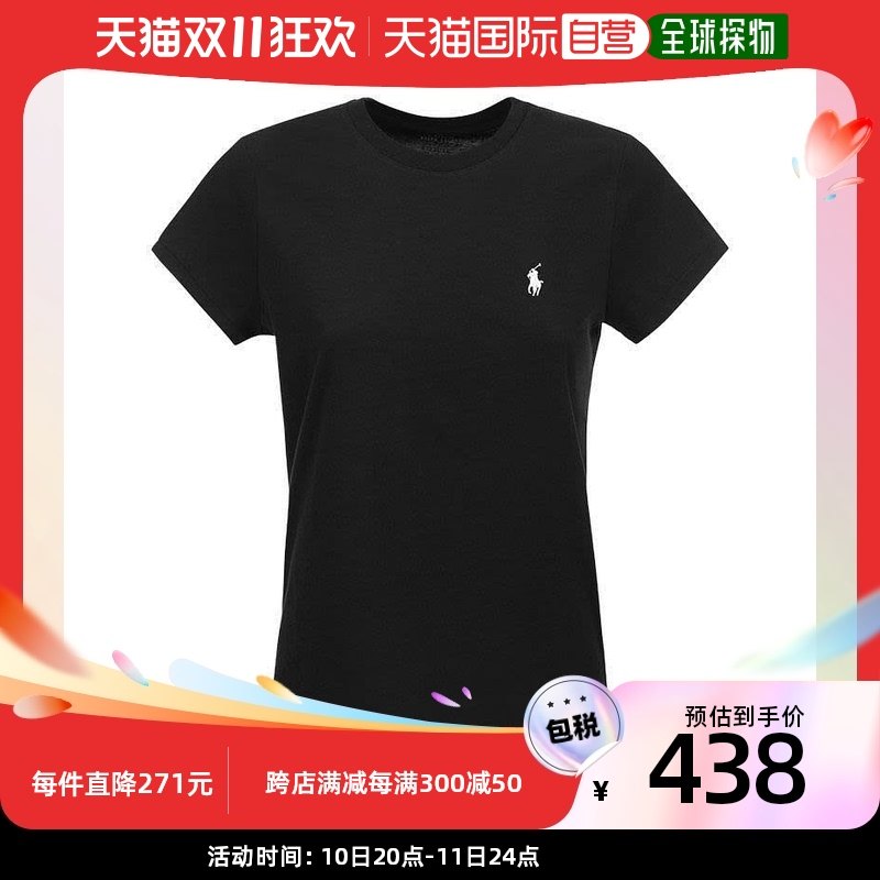 香港直邮潮奢 Polo Ralph Lauren 女士圆领棉质T恤