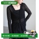 1h可退 neckline设 女装 透纱蕾丝V领开衫 日本直邮select MOCA