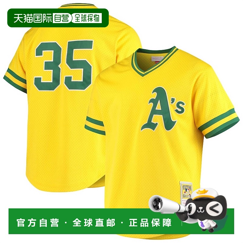 自营 mitchell & ness男士 MLB 正品 Rickey Henderson Oakland