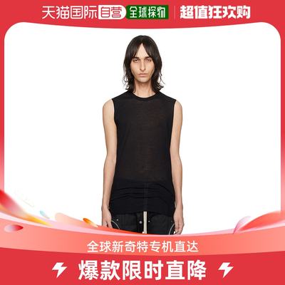 香港直邮潮奢 Rick Owens 瑞克 欧文斯 男士黑色 Basic 背心