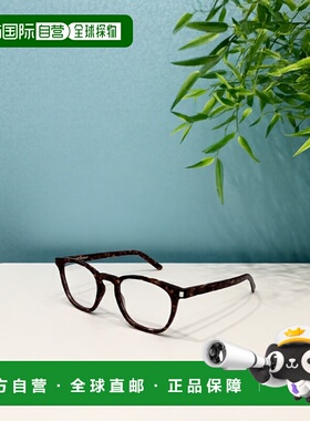 香港直邮SAINT LAURENT 男士眼镜 SL28OPT007 AW2024 黑色 徽标平
