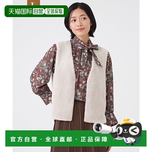 1h可退 日本直邮TRANS WORK 女装 仿毛皮风格背心 宽松轻盈秋冬内