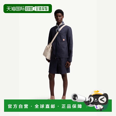 自营欧洲直邮Moncler/盟可睐 Gilga Farm联名亚麻混纺短裤 Donald
