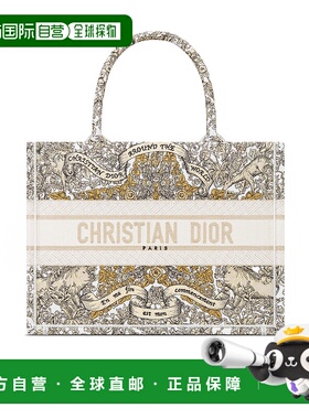 香港直邮DIOR 女士手提包 M1296ZEDPM01E SS2025 白色 Sac Dior