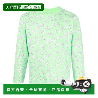 1h可退 香港直邮Erl 女士 男女通款印花长袖针织T恤 ERL06T0142