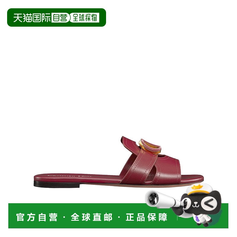 1h可退 香港直邮DIOR 女士凉鞋 KCO373CFYS39R SS2025 红色拖鞋