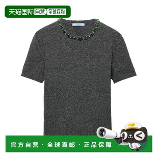 灰色 香港直邮PRADA SS2026 P24V2B18M6F0308 GIROCOL 女士针织衫