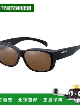 日本直邮Shimano 偏光眼镜 Overglasses 01 UJ-031Y 哑光黑/棕 [4