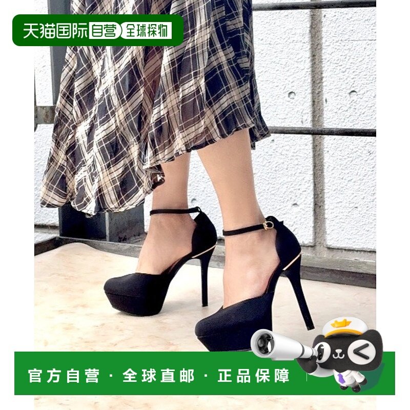 1h可退 日本直邮R&E 女装 高跟分离式搭扣 粗跟防水台 女士泵鞋 7